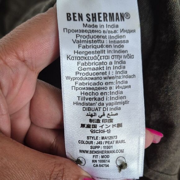 Ben Sherman Kale Green Shirt - Picture 9 of 16